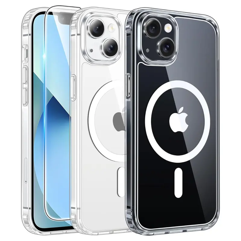 Clear Magnetic Iphone Cases With Screen Protector 1