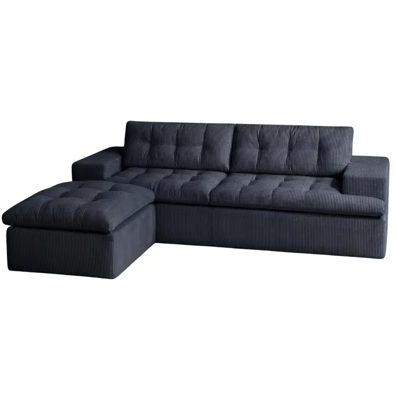 Cloud Modular L Shaped Sectional Boneless Sofa With Ottoman 1