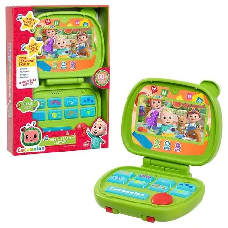 Cocomelon Kids' Sing And Learn Laptop Toy 1