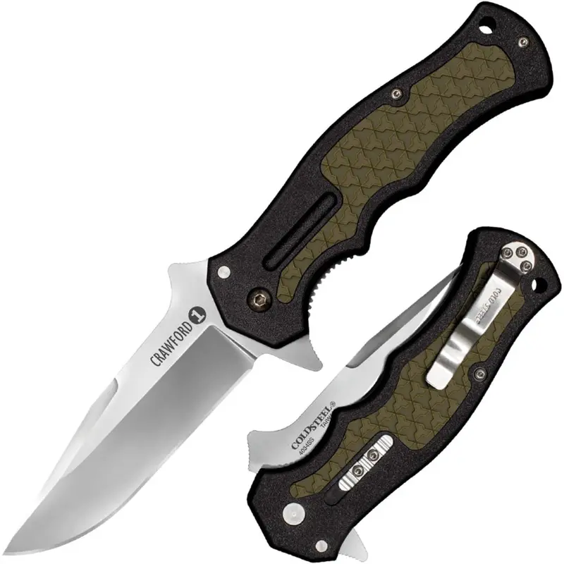 Cold Steel Crawford Model 1 3.5" 4034Ss Clip Point Blade Folding Knife 1