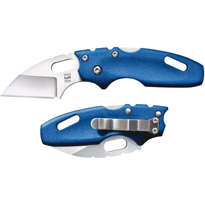 Cold Steel Mini Tuff Lite Knife 2" Sheepsfoot Blade W/ 3" Griv-Ex Handle 1