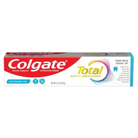 Colgate Total Active Prevention Whitening Gel Toothpaste 1