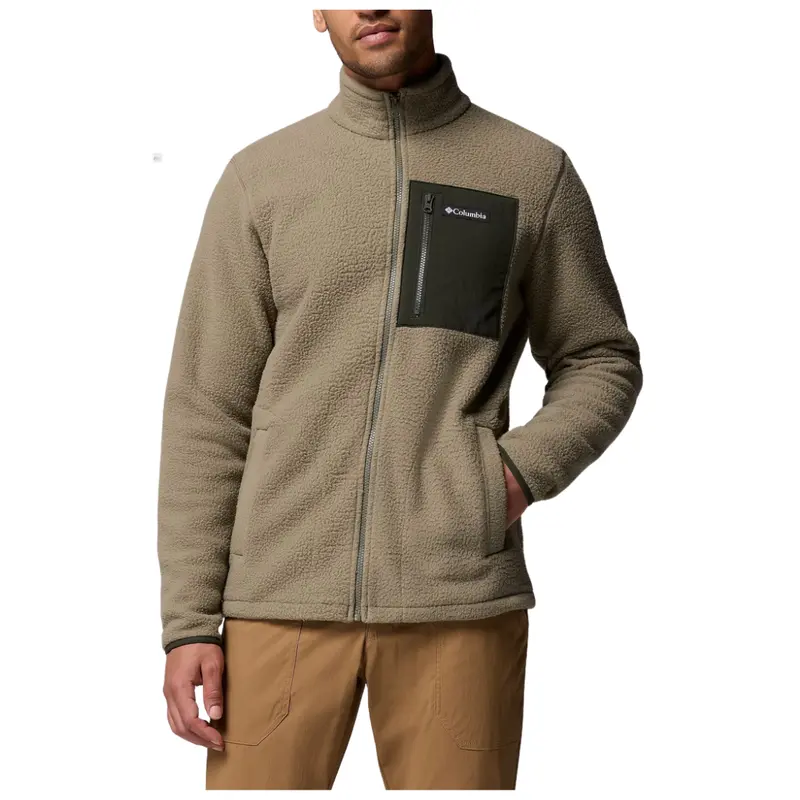 Columbia Mens Jasper Ridge Pebbled Full-Zip Fleece Jacket 1