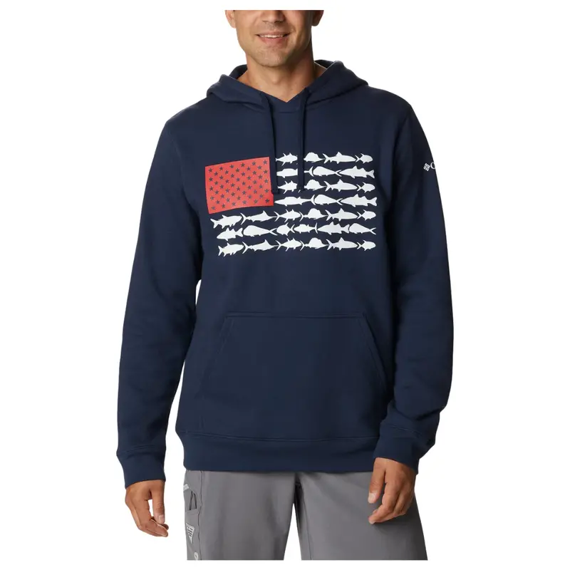 Columbia Men's Pfg Fish Flag Ii Hoodie 1