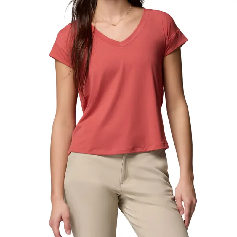 Columbia Women's Daniela Falls V-Neck Short Sleeve T-Shirt (Various) 1