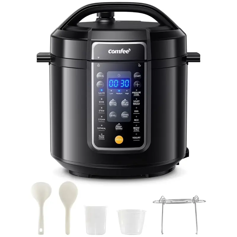 Comfee 9-In-1 Electric 6-Qt. 14 Presets Instant Multi Pressure Cooker 1