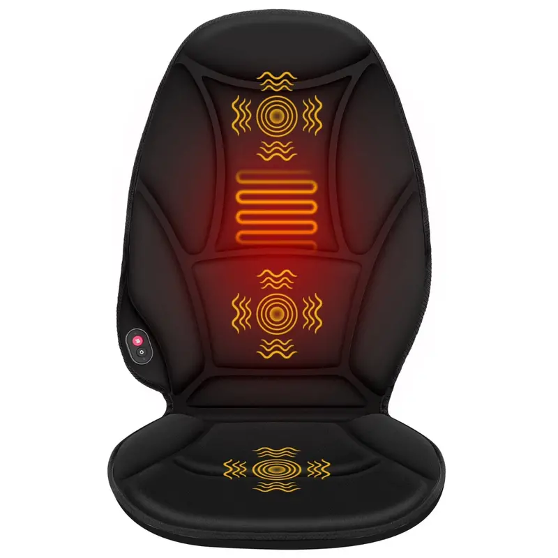 Comfier Vibration Back Cushion Massager Chair Pad With Heat 1