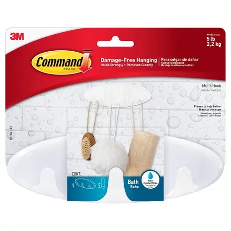 Command Bath Multi-Hook 1
