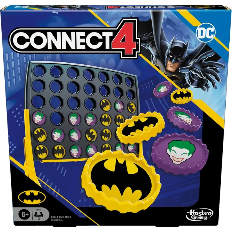 Connect Batman-Themed 4-In-A-Row Strategy Board Game 1