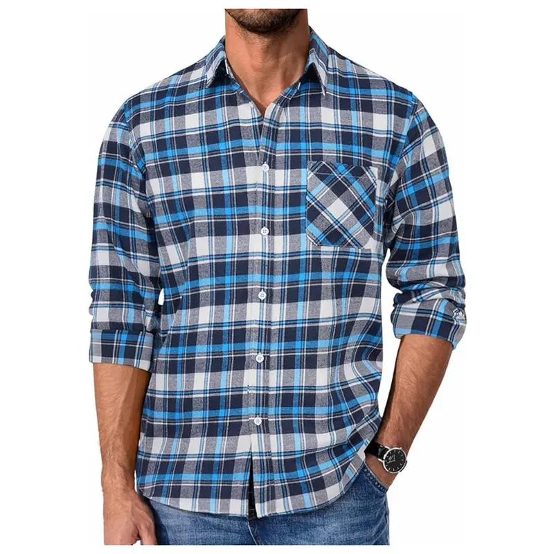 Coofandy Men's Long Sleeve Casual Western Flannel Shirts 1