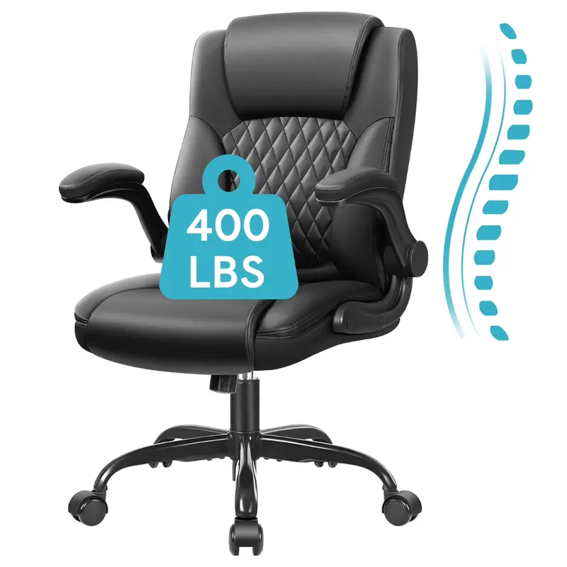 Coolhut High Back Executive Leather Office Chair (Black) 1