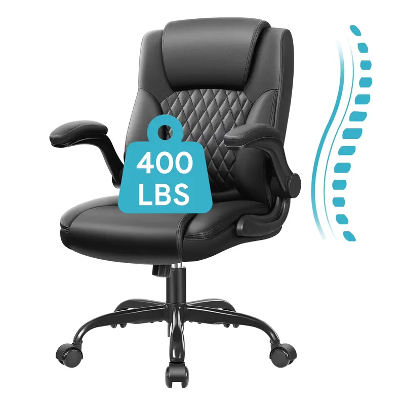 Coolhut High Back Executive Leather Office Chair (Black) 1