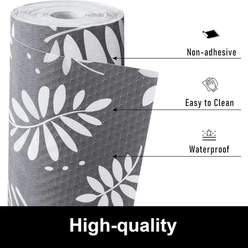 Cooyes Kitchen Cabinets Non Adhesive Shelf Paper (23.6' W X 354' L) 1