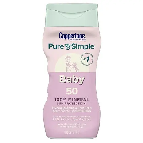 Coppertone Pure And Simple Baby Spf 50 Sunscreen Lotion 1