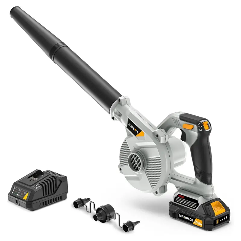 Cordless 20V Electric Handheld Leaf Blower W/ Battery & Charger 1