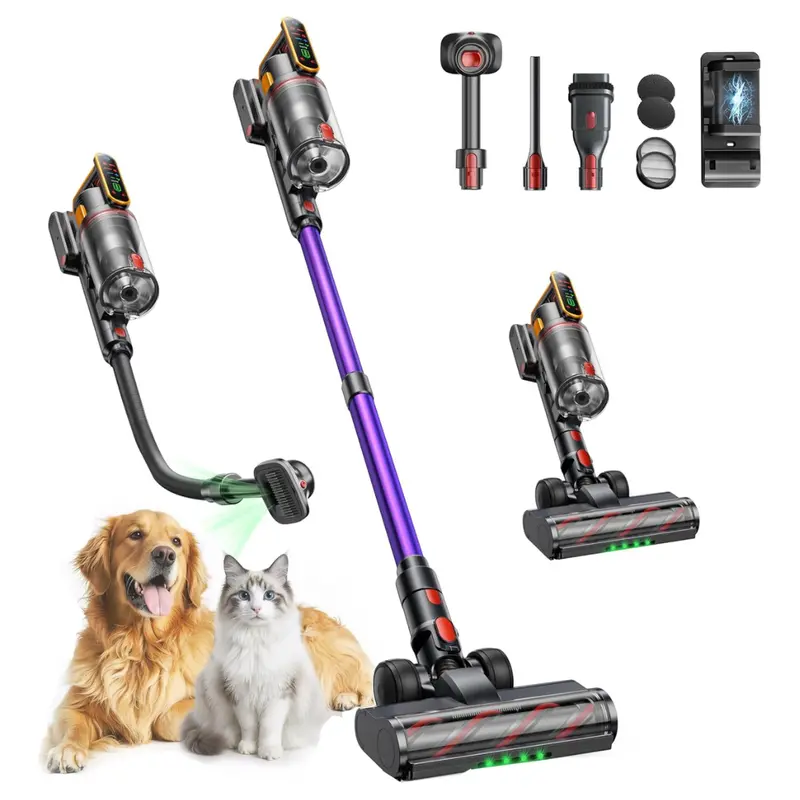 Cordless 50Kpa/600W/65Mins Stick Vacuum Cleaners 1
