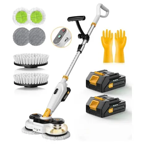 Cordless Electric Spin Mop With Water Spray 1