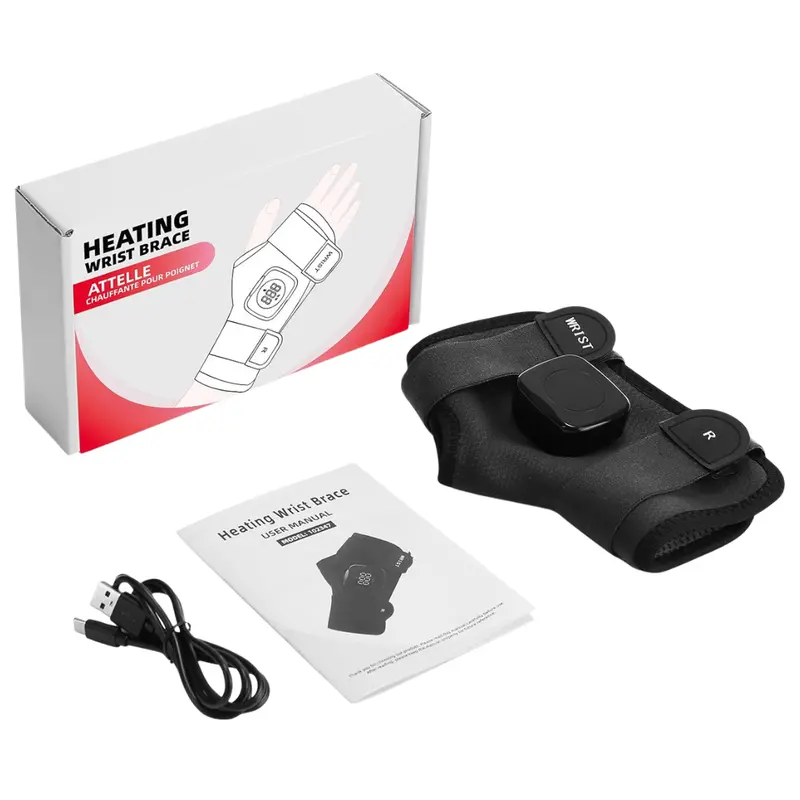 Cordless Heated Wrist Wrap Brace With Detachable Controller 1