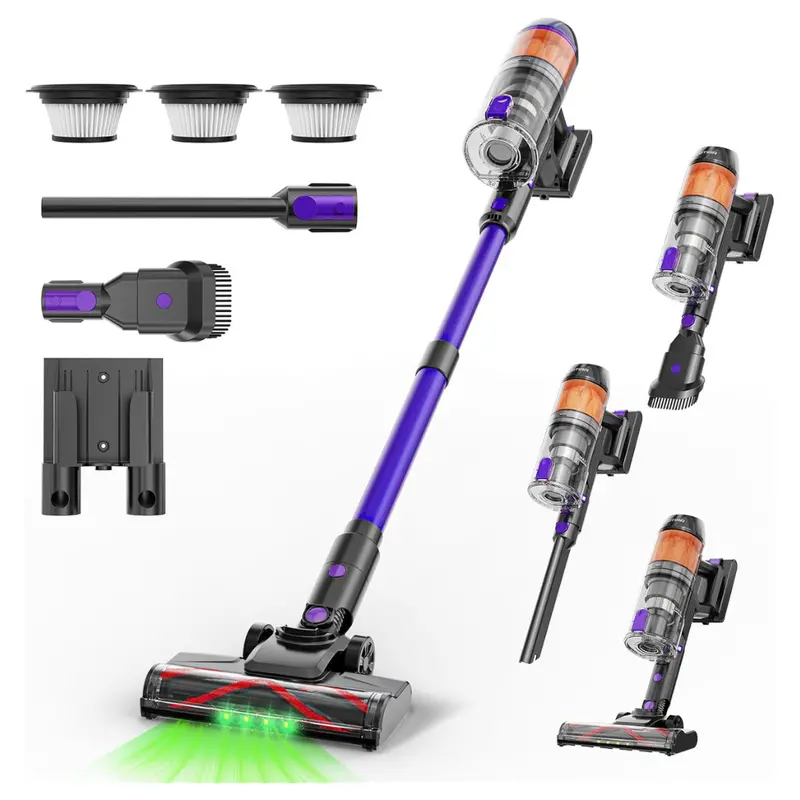 Cordless Powerful Stick Vacuum Cleaner With Light 1