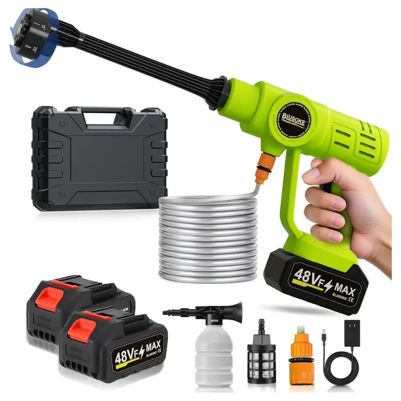 Cordless Pressure Washer With 48 V 3.0 Ah Dual Batteries 1