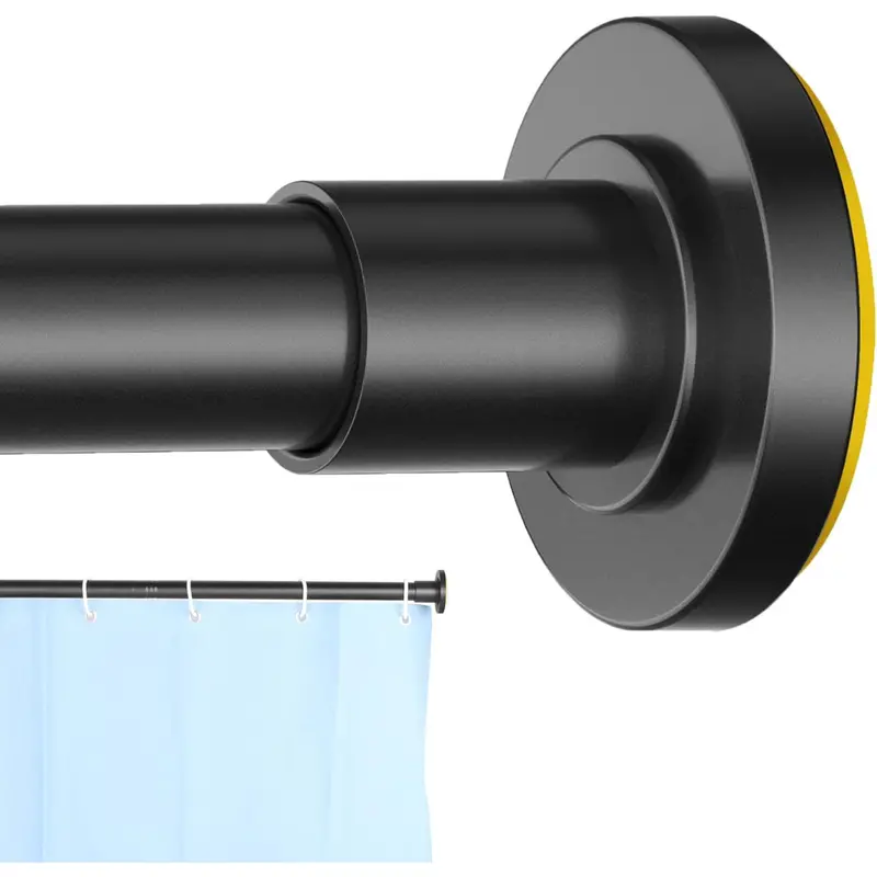 Corklatta Adjustable 31"- 80" Spring Tension 1" Shower Curtain Rod 1