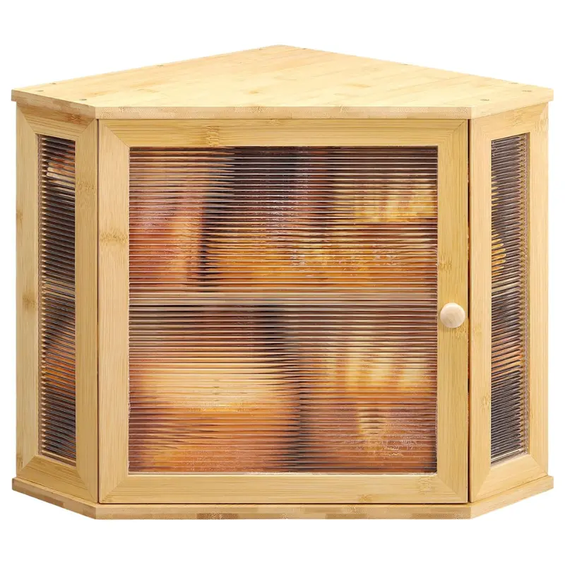 Corner Bread Box For Kitchen Countertop 1