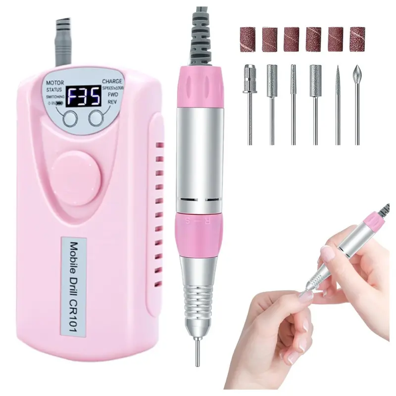 Coyzu 35000Rpm Electric File Professional Nail Drill With Bits 1