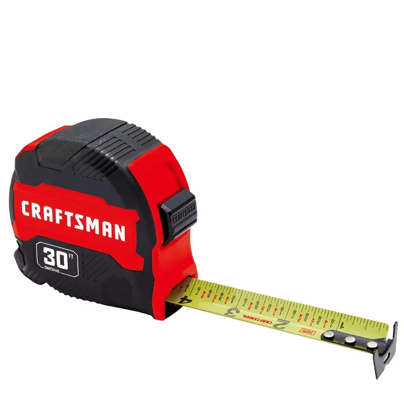 Craftsman 30-Ft Tape Measure With Fraction Markings 1