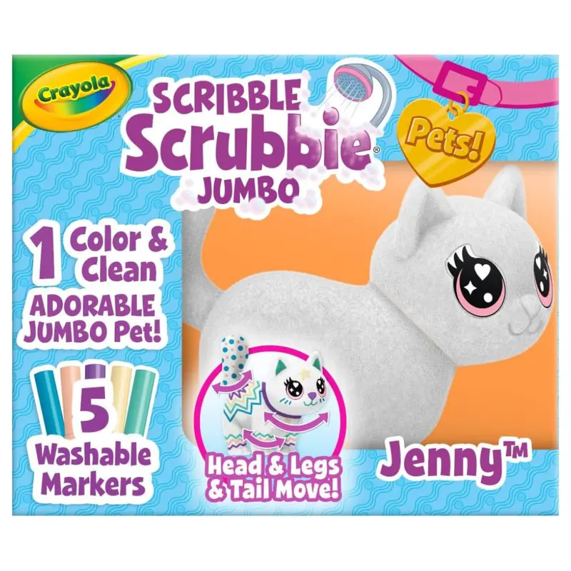Crayola Scribble Scrubbie Jumbo Toy Cat 1