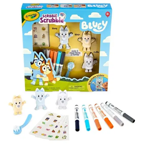 Crayola Scribble Scrubbies Deluxe Bluey Playset 1