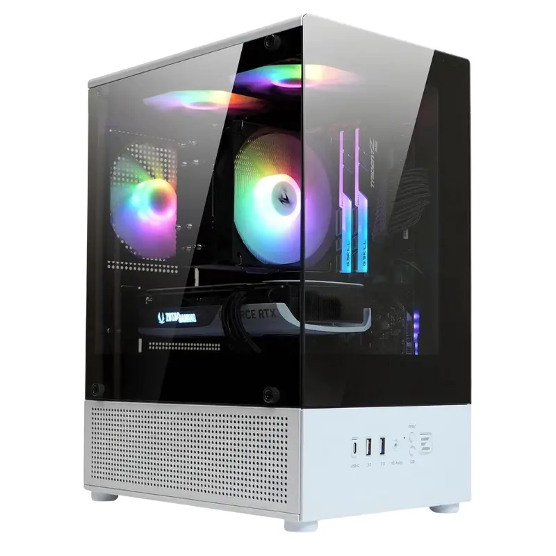 Cubix-G Micro-Atx Pc Case With Tempered Glass Panels 1