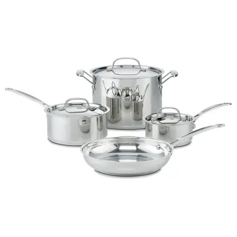 Cuisinart 7-Piece Stainless Steel Pots And Pans Set 1