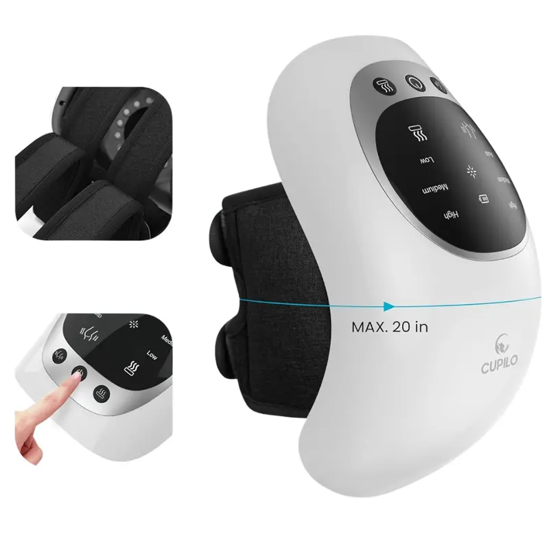 Cupilo Rechargeable Cordless Knee Massager With Heat & Vibration 1