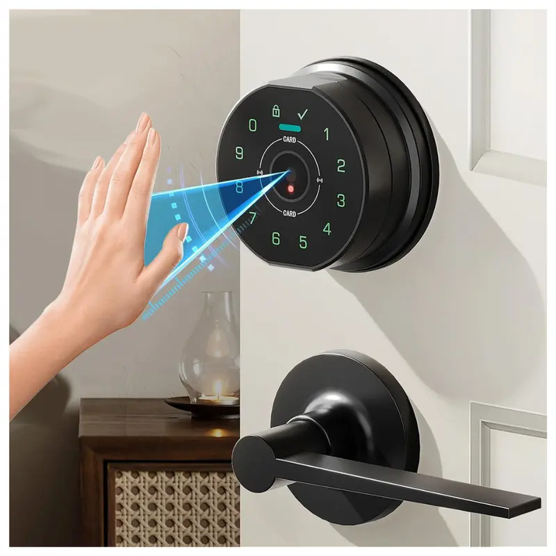 Darawf Keyless Entry Door Lock Deadbolt With Handle Set 1