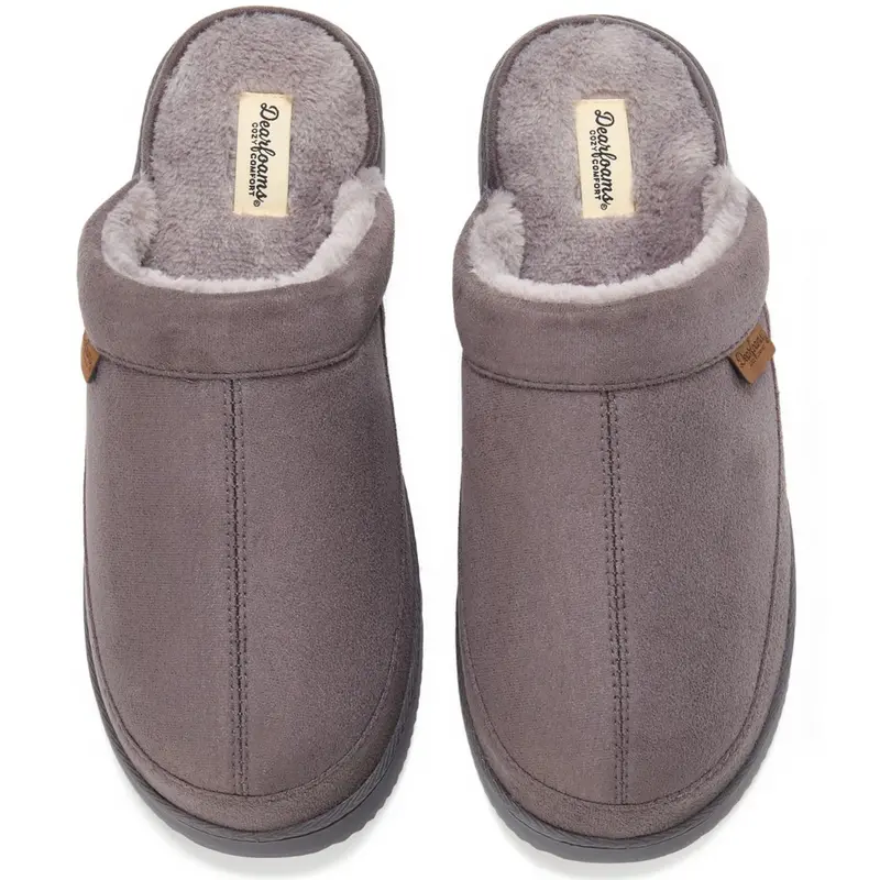 Dearfoams Cozy Comfort Men's Joseph Scuff Slippers (3 Colors) 1