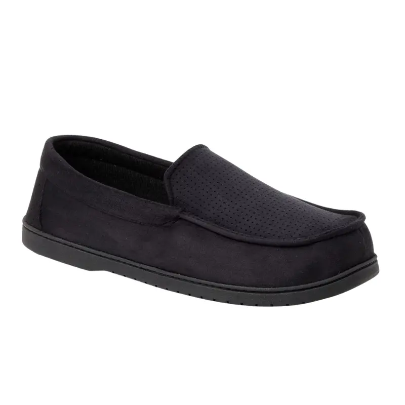 Dearfoams Men's Cozy Comfort Jason Microsuede Moccasin Slippers (Various) 1