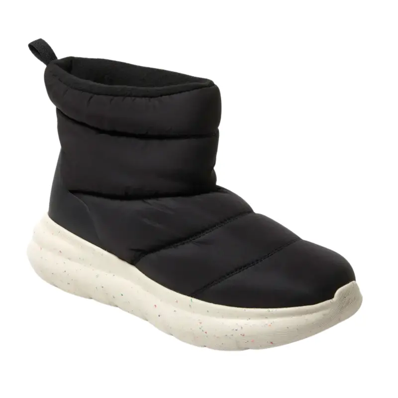 Dearfoams Men's Texoma Nylon Puffer Boot (Black) 1