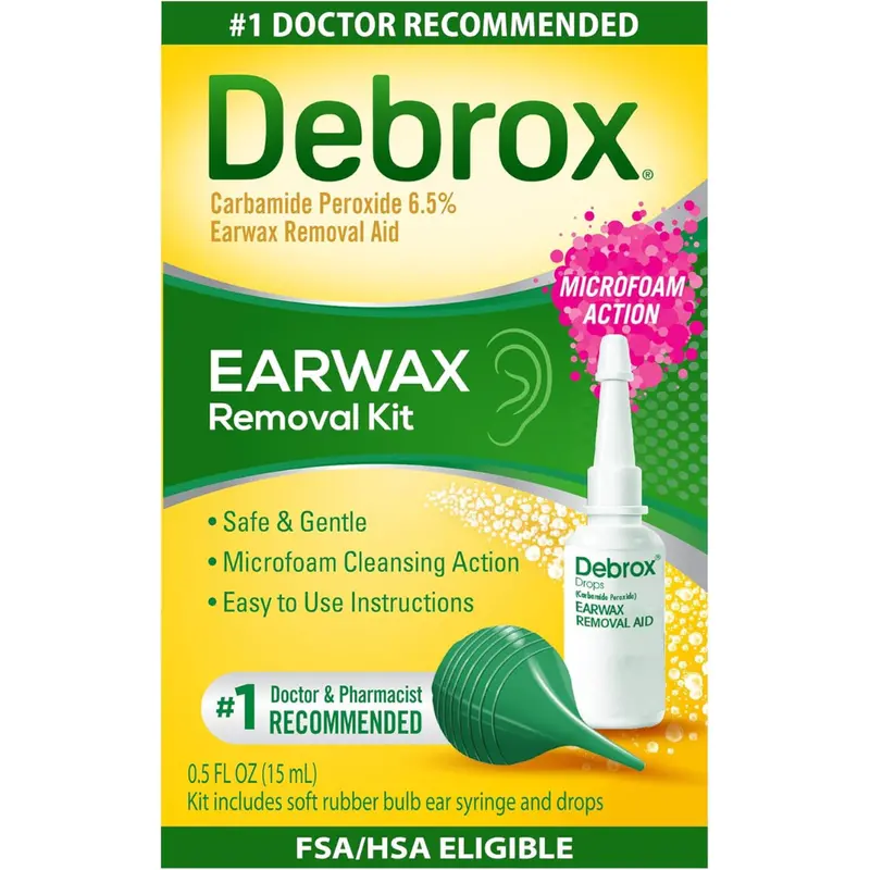 Debrox Ear Wax Removal Kit W/ 0.5Oz Carbamide Peroxide & Bulb Syringe 1