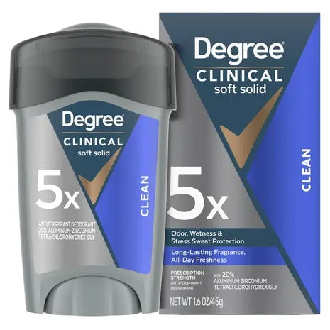 Degree Men Prescription-Strength Clean Deodorant Stick 1
