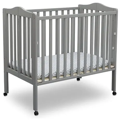 Delta Children Folding Portable Mini Baby Crib (2 Colors) 1