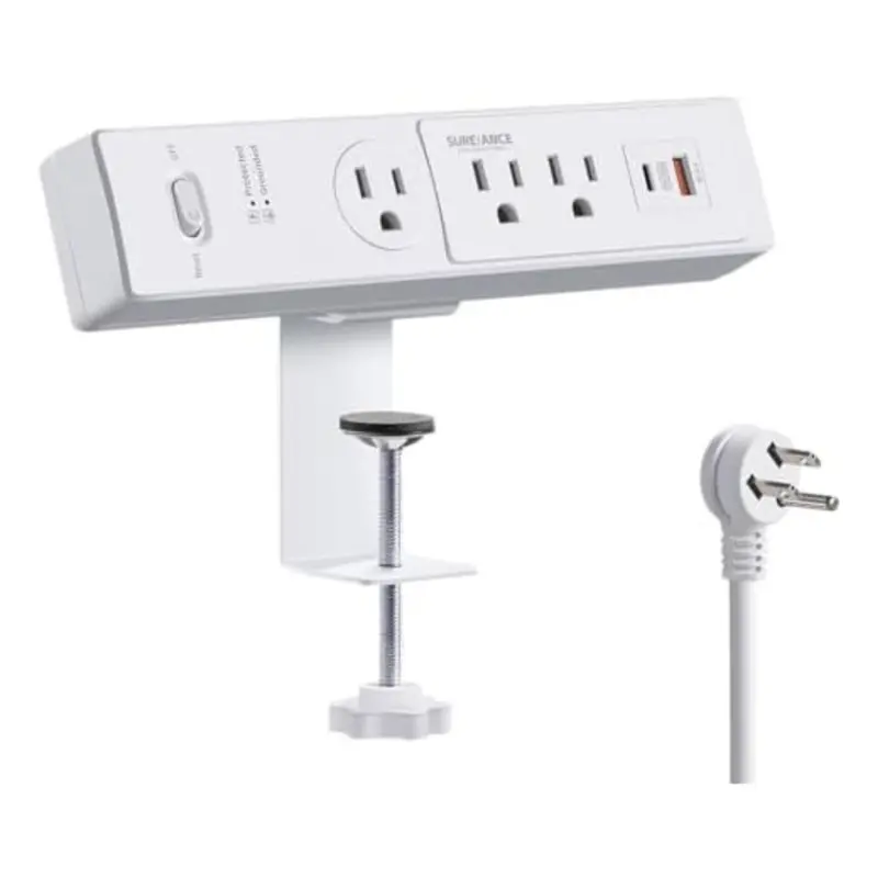 Desktop 50W Desk Clamp Power Strip With Usb-C 30W Pd 1