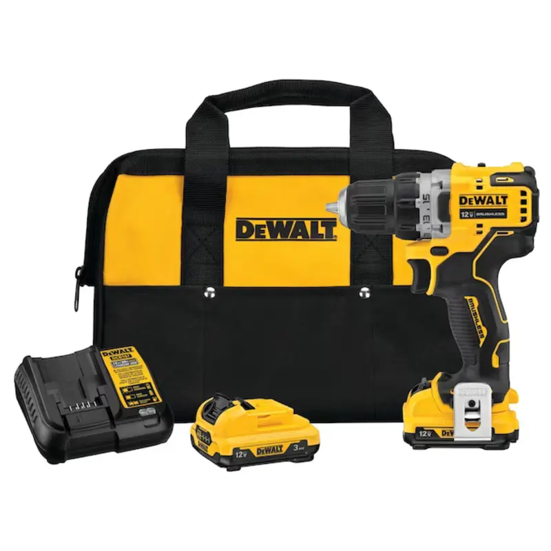 Dewalt Xtreme 12V Max Brushless 3/8"Cordless Drill W/ 2 Batteries & Charger 1