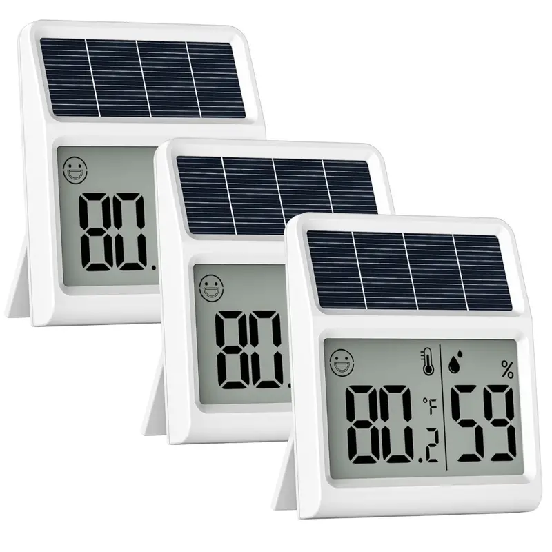 Digital Solar Indoor Thermometer & Hygrometer 1