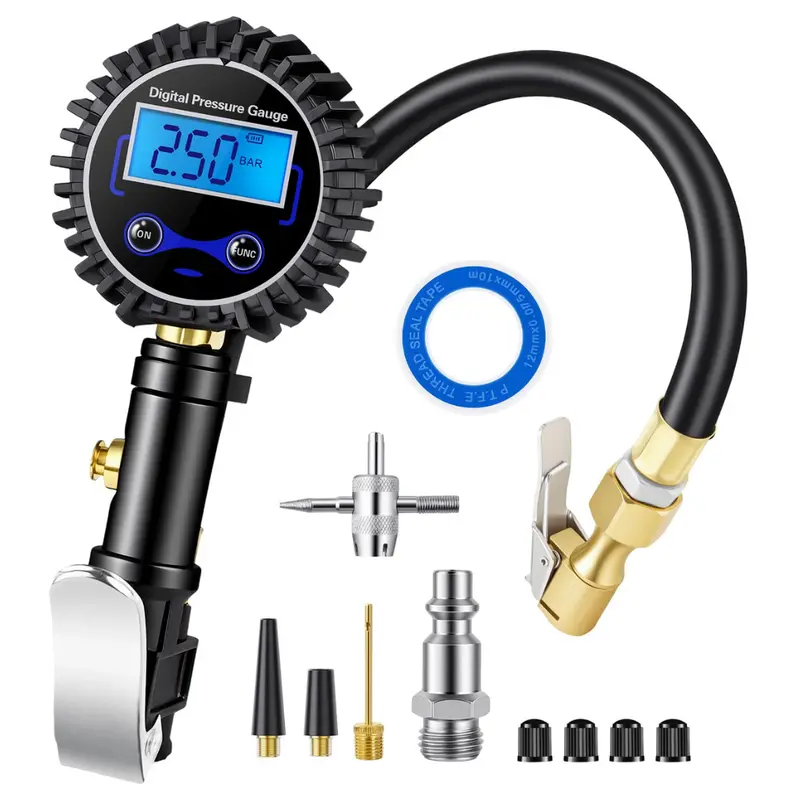 Digitpro Digital Tire Pressure Gauge With Inflator 1