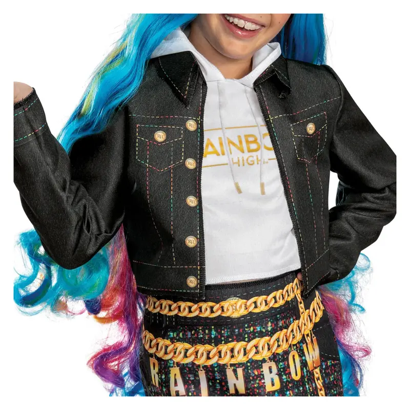 Disguise Girl's Rainbow High Amaya Costume W/ Jacket & Skirt 1