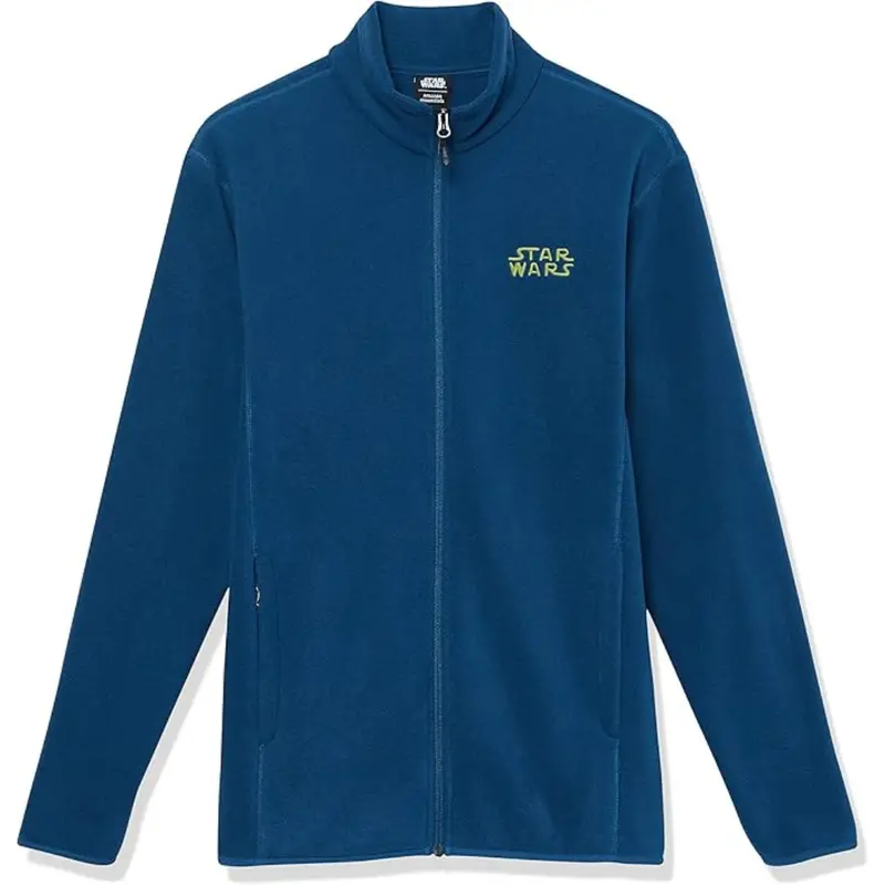 Disney Star Wars Men's Polar Fleece Full-Zip Mock Jacket 1