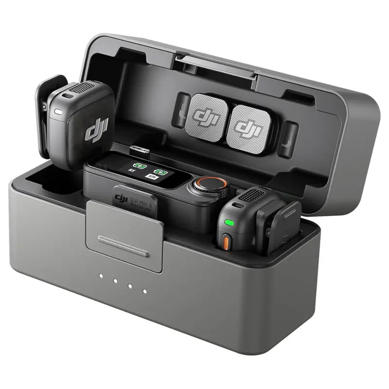 Dji Mic 3 (2 Tx + 1 Rx + Charging Case) Wireless Microphone 1