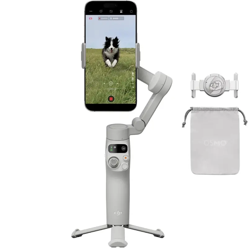 Dji Osmo Mobile 7 Gimbal Stabilizer With Built-In Tripod 1