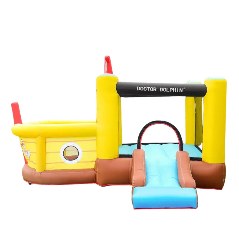 Doctor Dolphin Bounce House Inflatable Slide With Obstacles 1