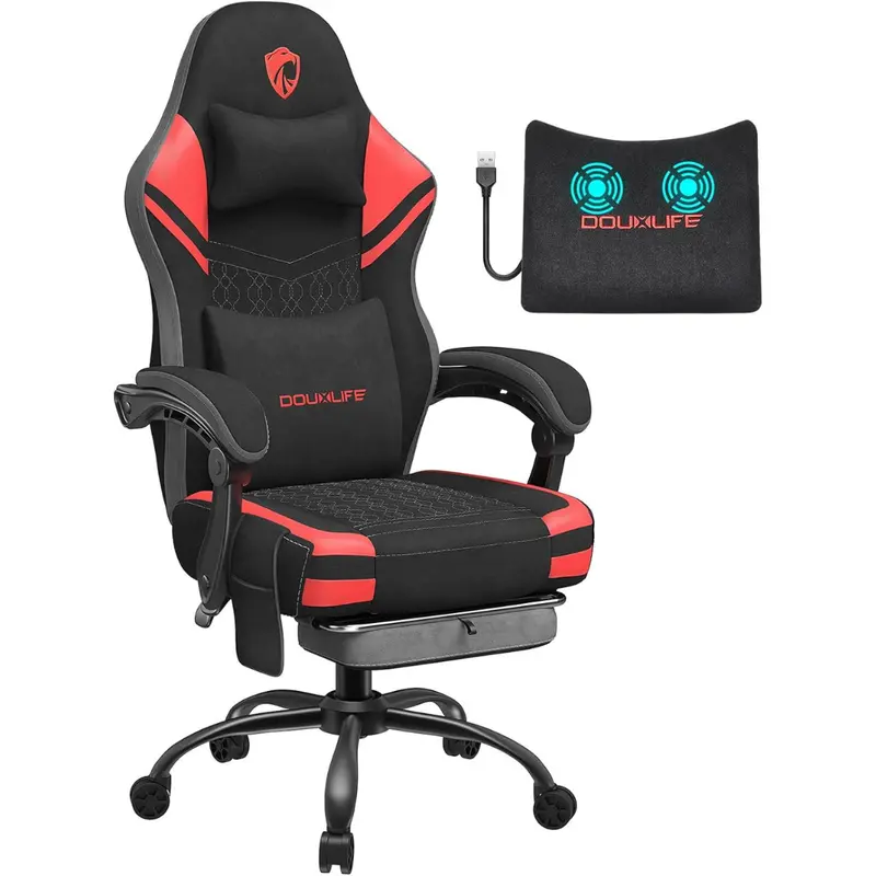 Douxlife Tech Fabric Massage Gaming Chair 1